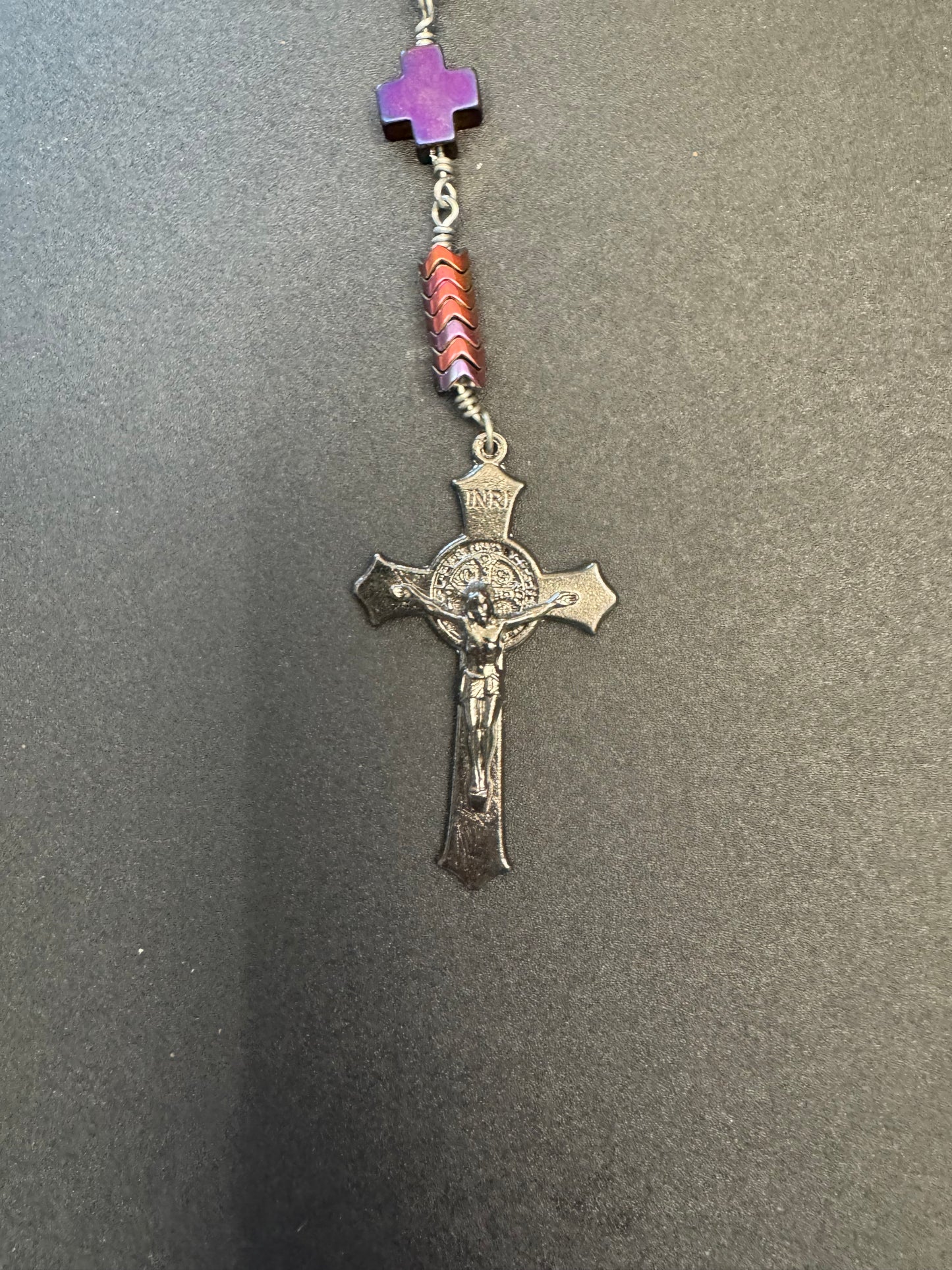 Hematite Single Decade Unbreakable Rosary