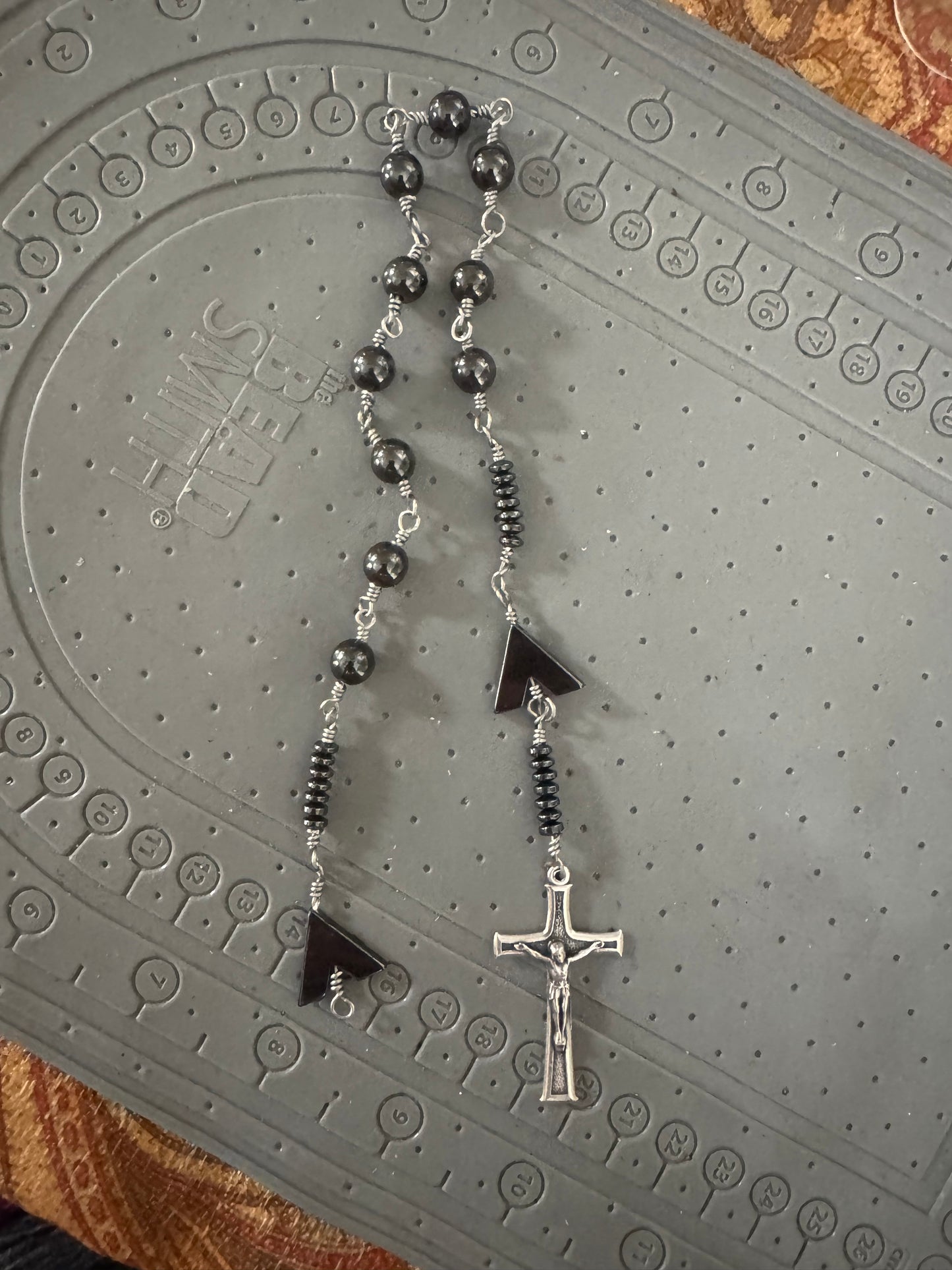 Hematite Pocket Rosary