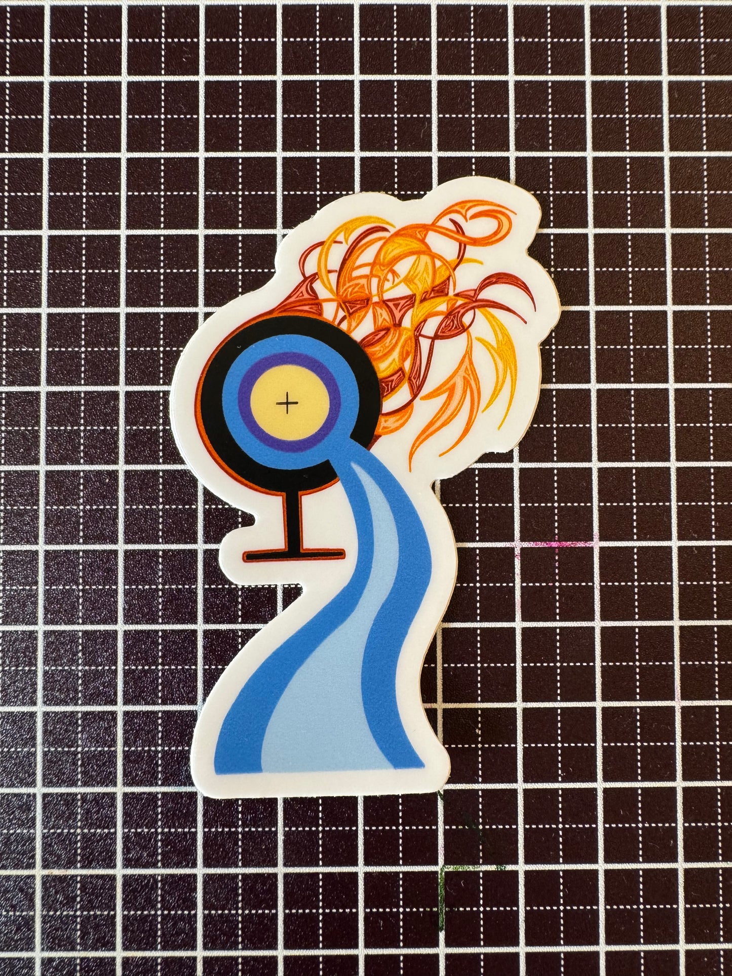 Flaming Monstrance Sticker