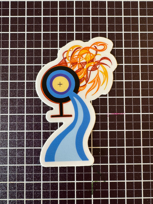 Flaming Monstrance Sticker