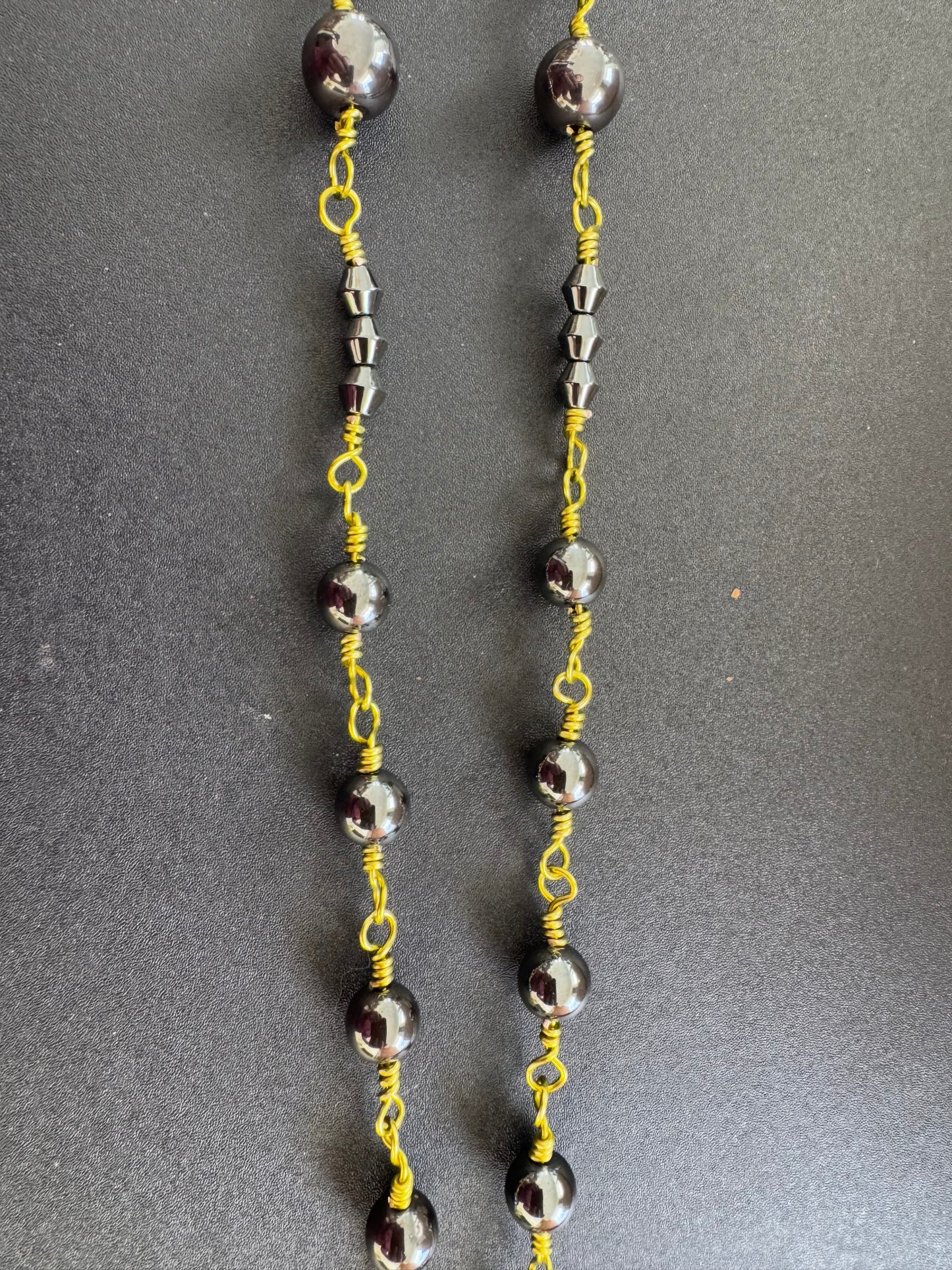 closeup view of chaplet of the immaculate conception