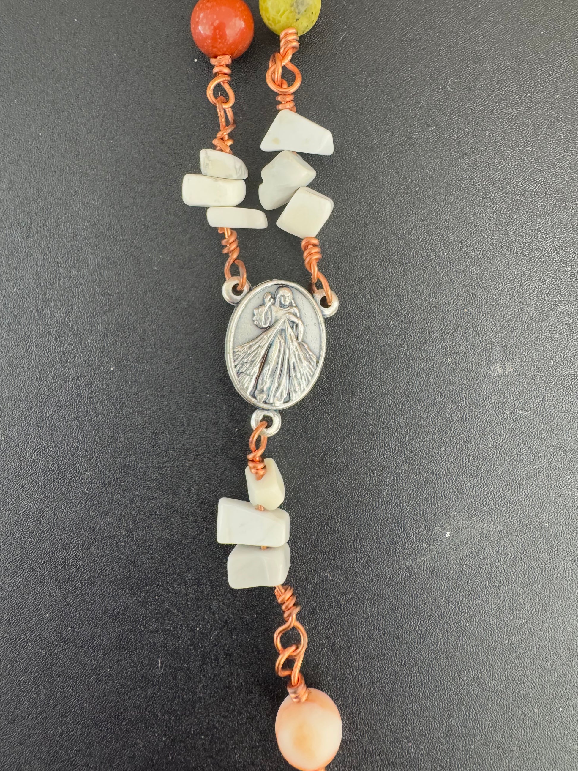 divine mercy medal on st. Dymphna Chaplet
